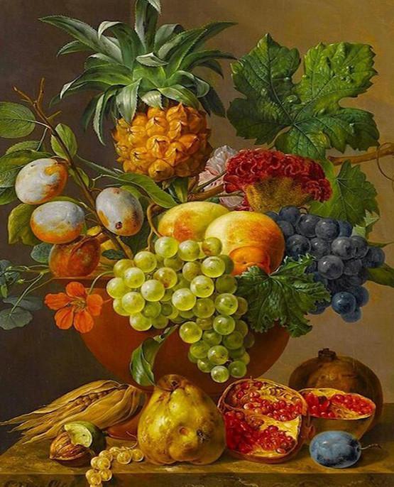 Plant Fruit Paint By Numbers Canvas Wall Set PBNFRUL4