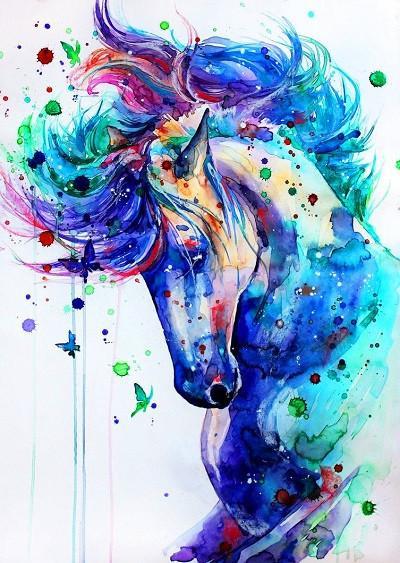 Animal Horse Paint By Numbers Canvas Wall Set PBNHOUL72