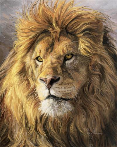 Animal Lion Paint By Numbers Canvas Wall Set PBNLIONL39
