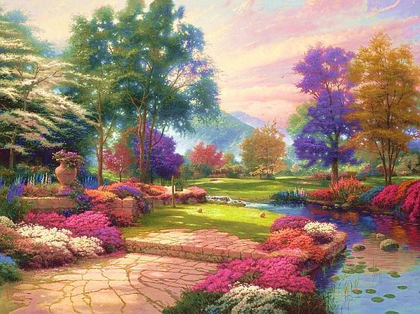 Landscape Nature Paint By Numbers Canvas Wall Set PBNNATW24