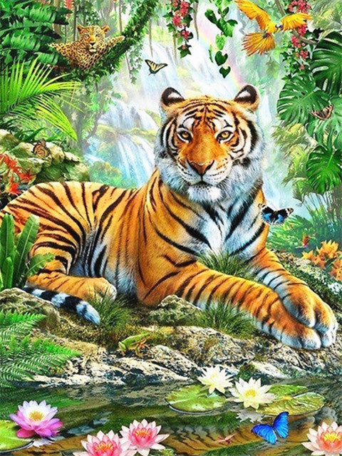 Animal Tigre Peintures Par Numéros PBNTIGL37