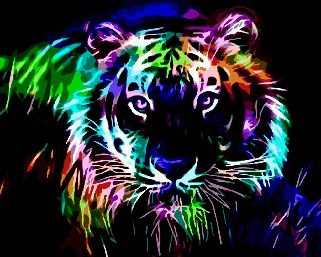 Animal Tigre Peintures Par Numéros PBNTIGW35