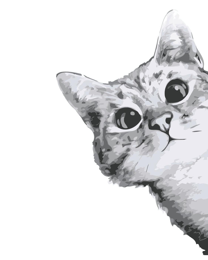 Adorable Chat Peinture par Numéros