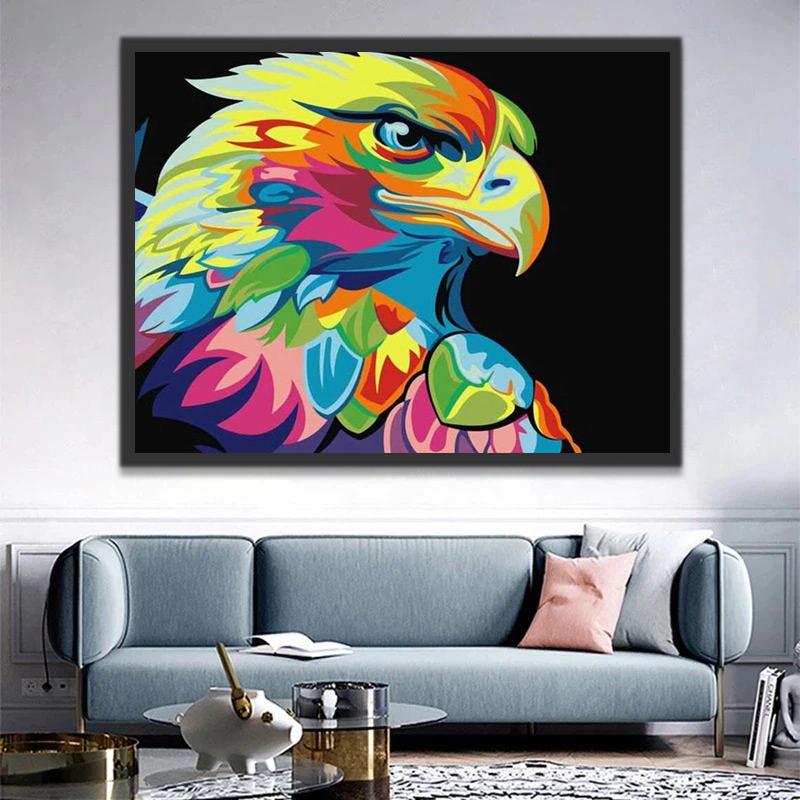Aigle Coloré Peinture par Numéros