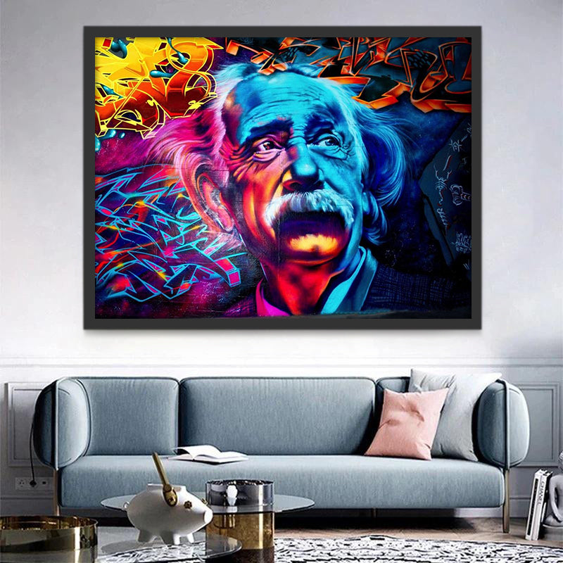 Albert Einstein Peinture par Numéros