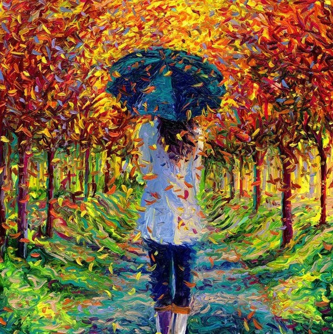 Allée d'Arbre Peinture par Numéros