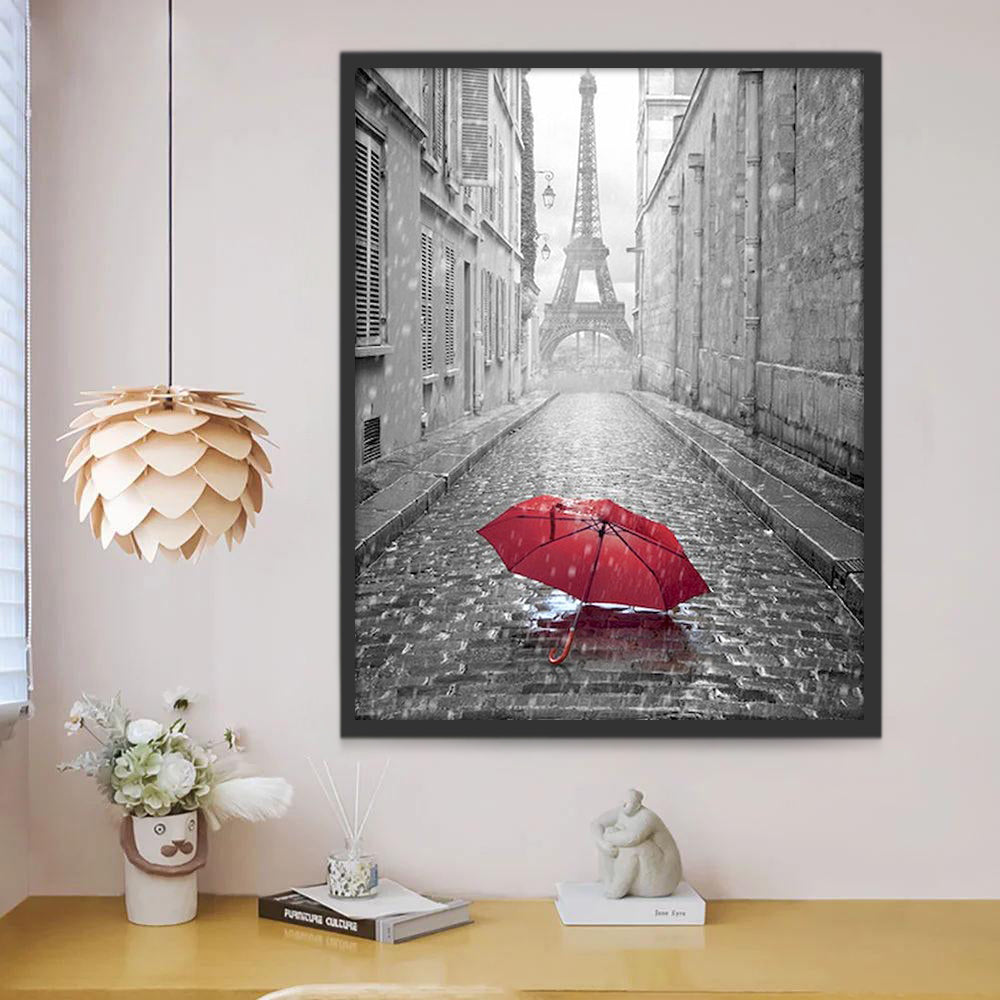 Allée et Eiffel Peinture par Numéros