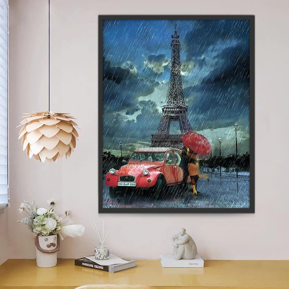 Amour Eternel à Paris Peinture par Numéros