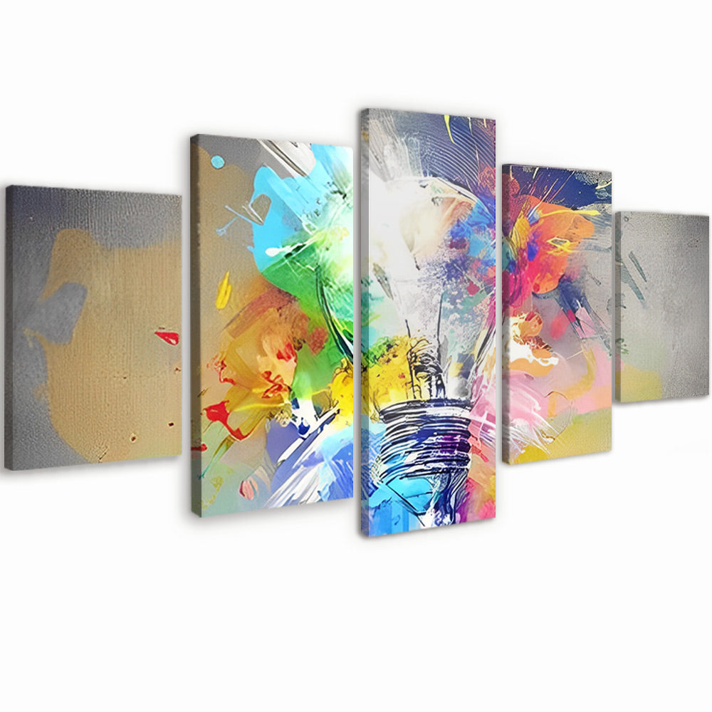 Ampoule avec des Couleurs 5 Partie Peinture par Numéros