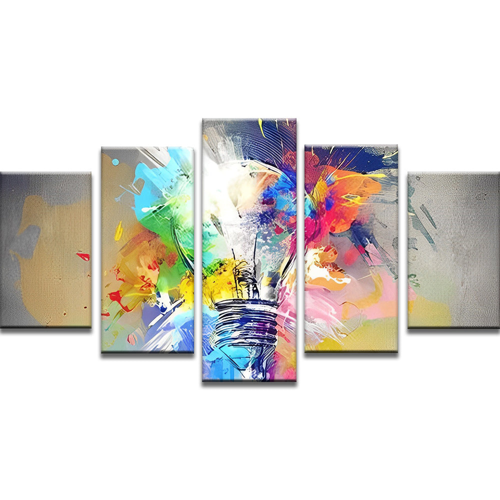 Ampoule avec des Couleurs 5 Partie Peinture par Numéros