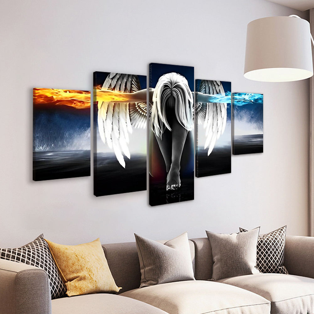 Ange 5 Partie Peinture par Numéros