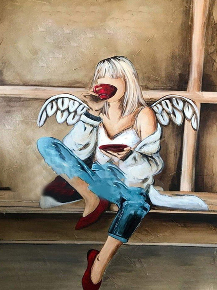 Ange à la Mode Peinture par Numéros