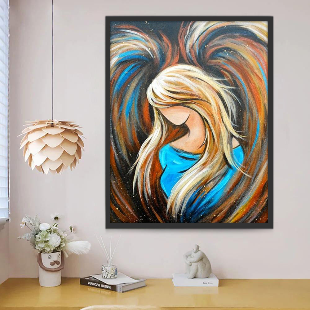 Ange Abstrait Peinture par Numéros