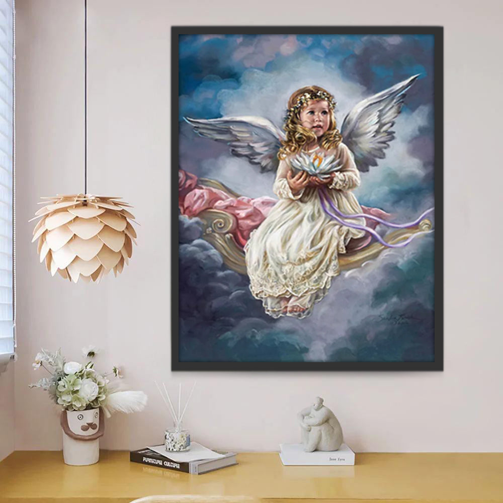 Ange et Lit Peinture par Numéros
