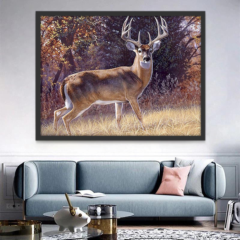 Animal Cerf Puissant Peinture par Numéros