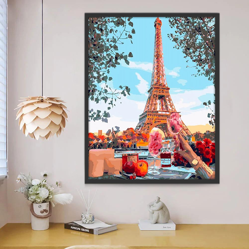 Après-midi à Paris Peinture par Numéros