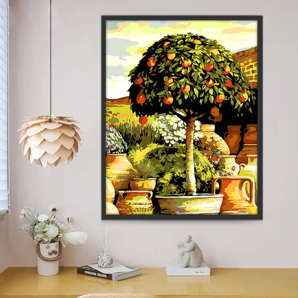 Arbre d'Orange Peinture par Numéros