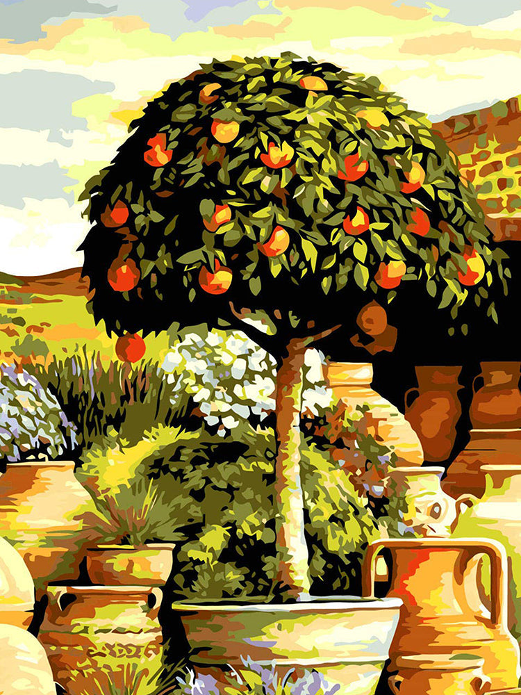 Arbre d'Orange Peinture par Numéros