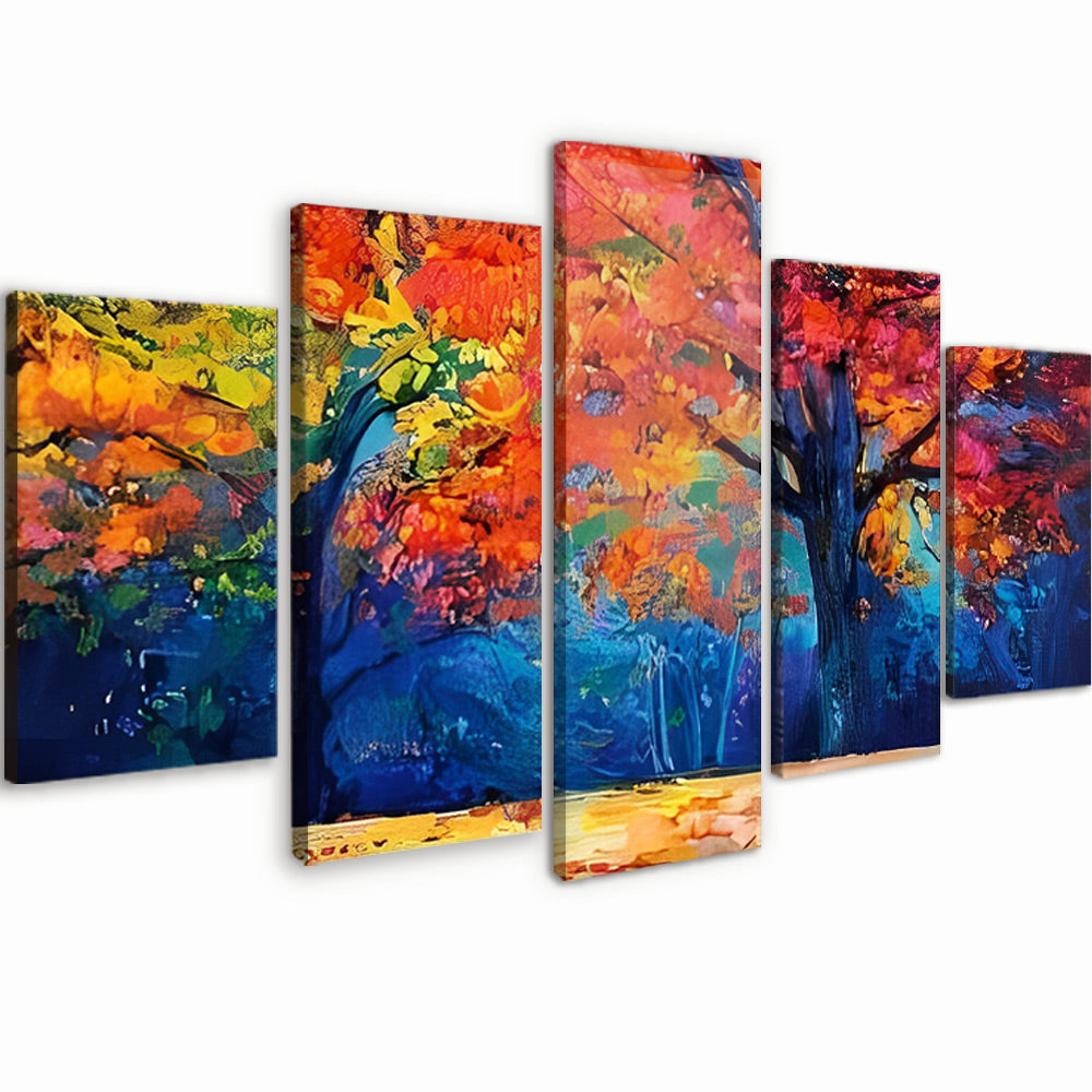 Arbre d'Erable 5 Partie Peinture par Numéros