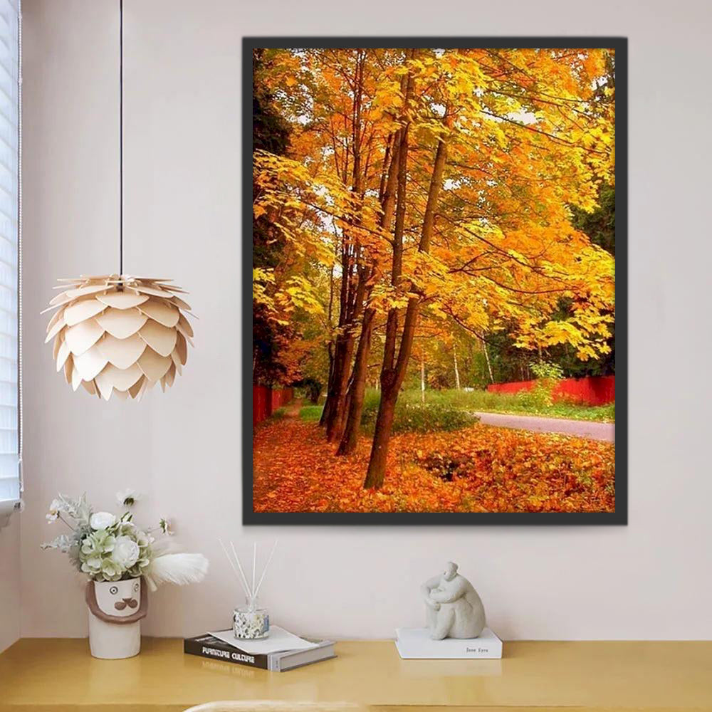 Arbres d'Automne Peinture par Numéros