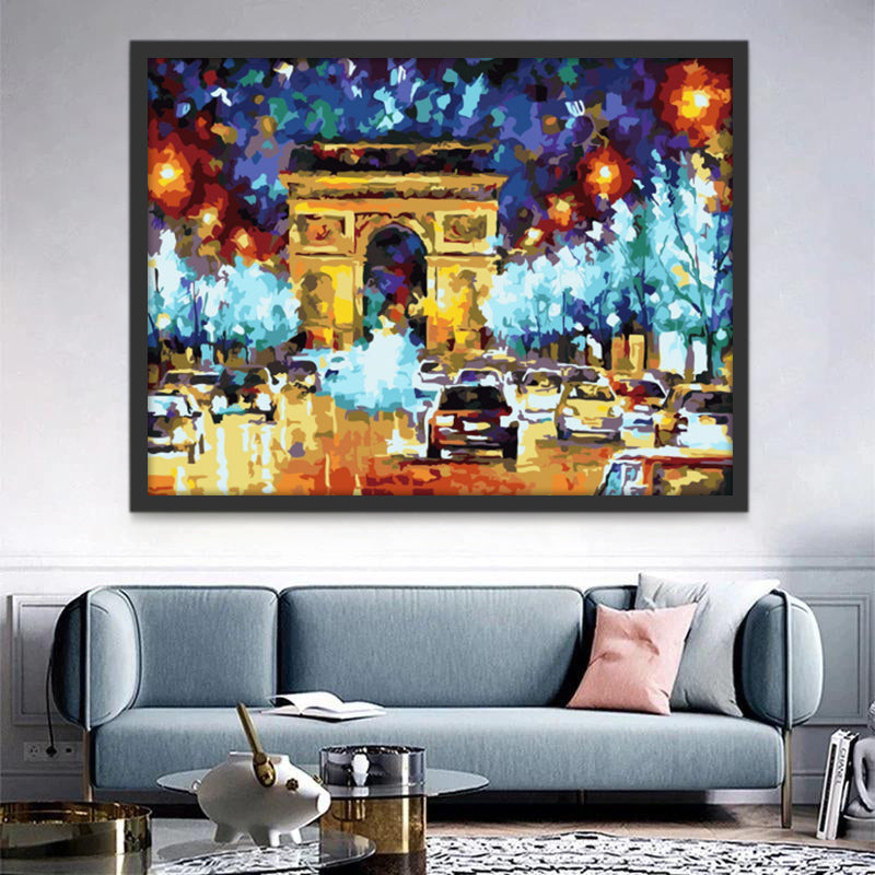 Arc de Triomphe à Paris Peinture par Numéros