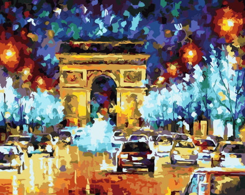 Arc de Triomphe à Paris Peinture par Numéros