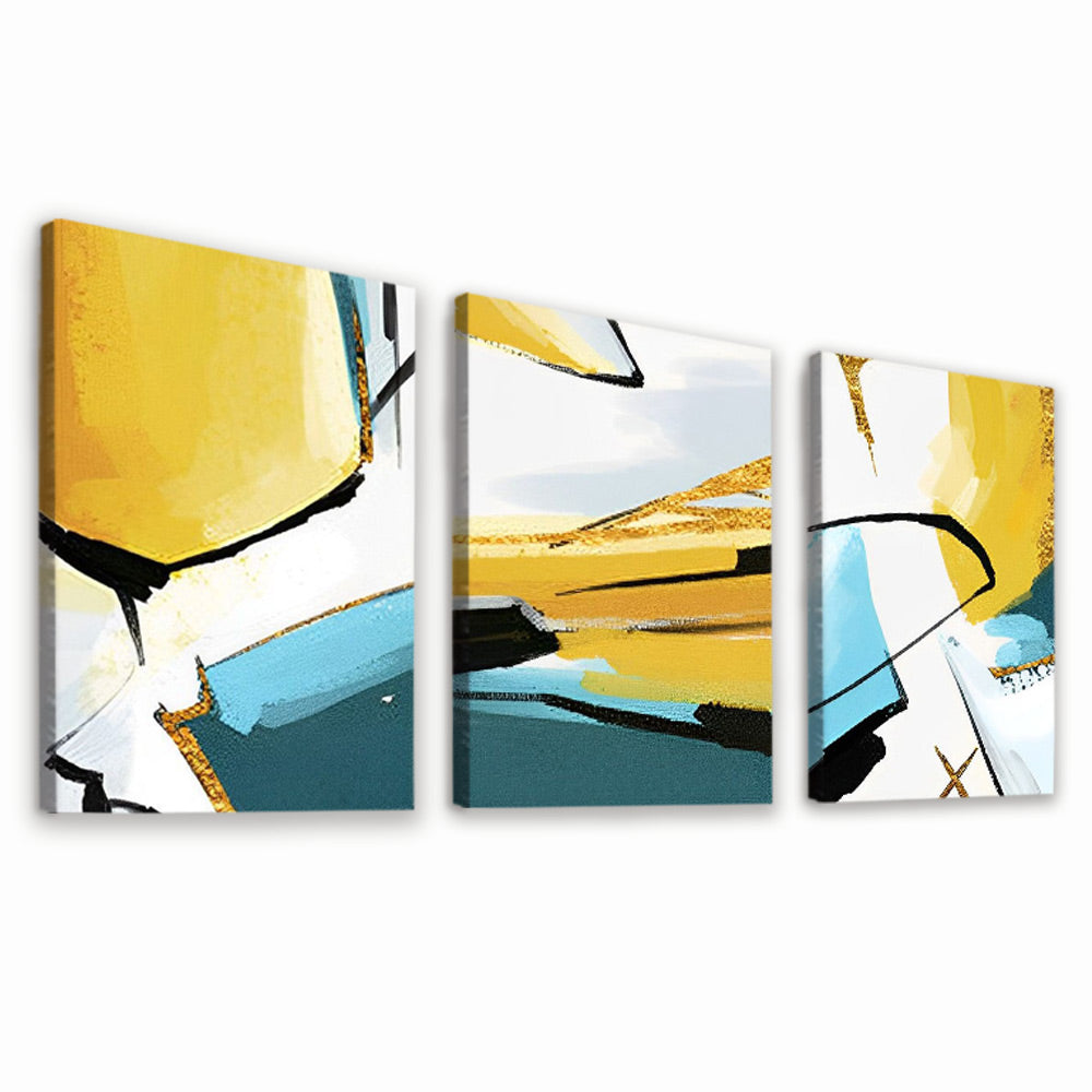 Art Abstrait 3 Partie Peinture par Numéros