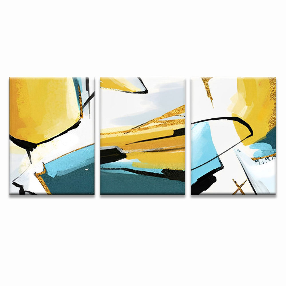 Art Abstrait 3 Partie Peinture par Numéros