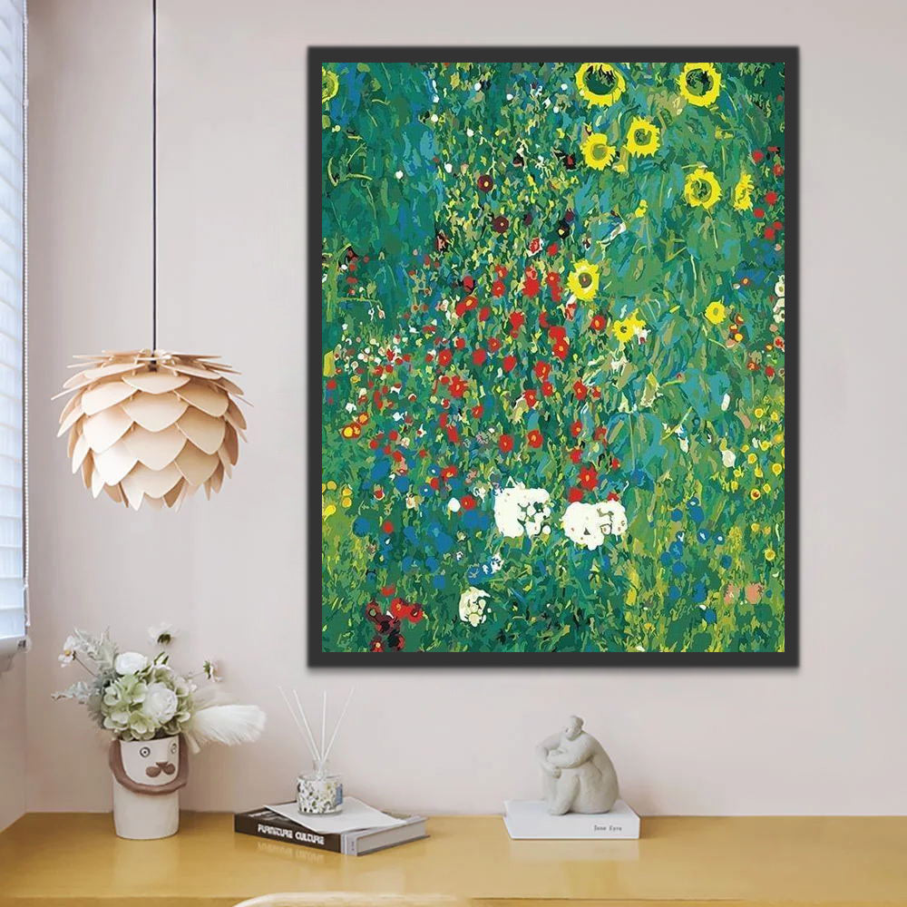 Art abstrait Fleurs Peinture par Numéros