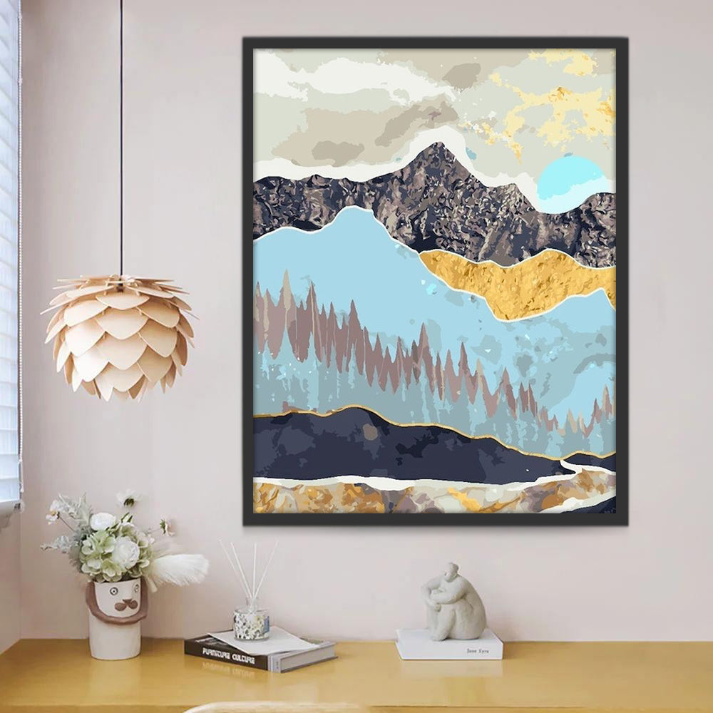 Art du Lac Miroir Peinture par Numéros