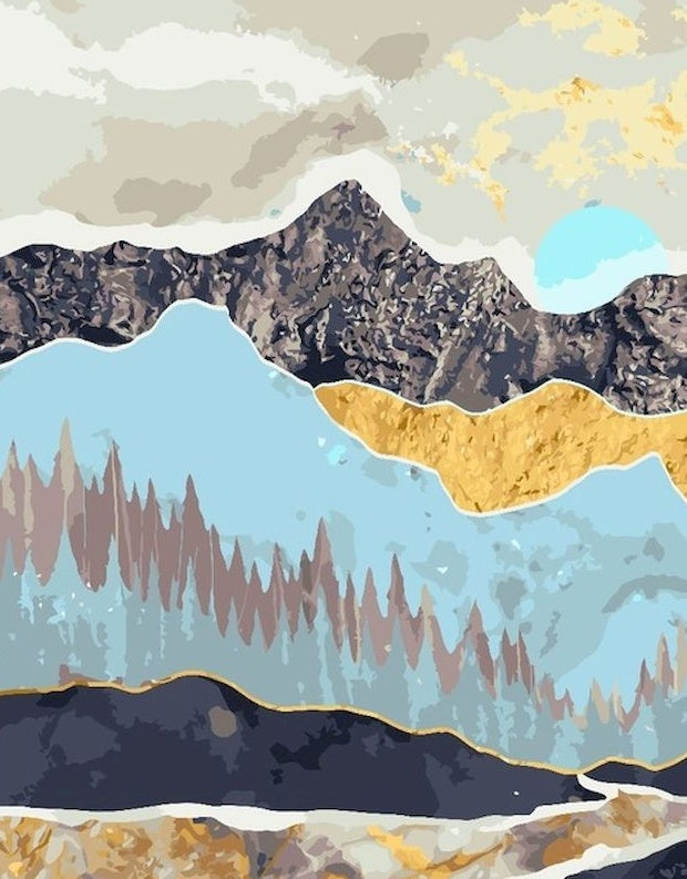 Art du Lac Miroir Peinture par Numéros