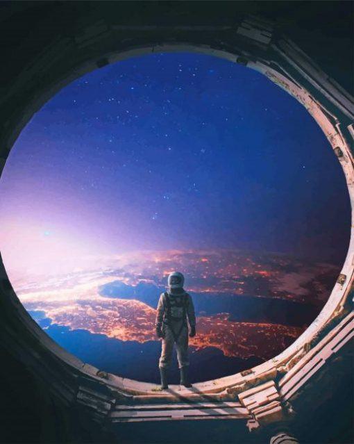 Astronaute Peinture par Numéros