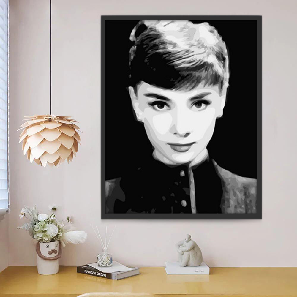 Audrey Hepburn Célébrité Peinture par Numéros