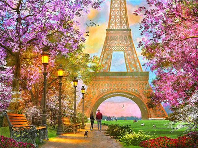 Balade à Paris Peinture par Numéros