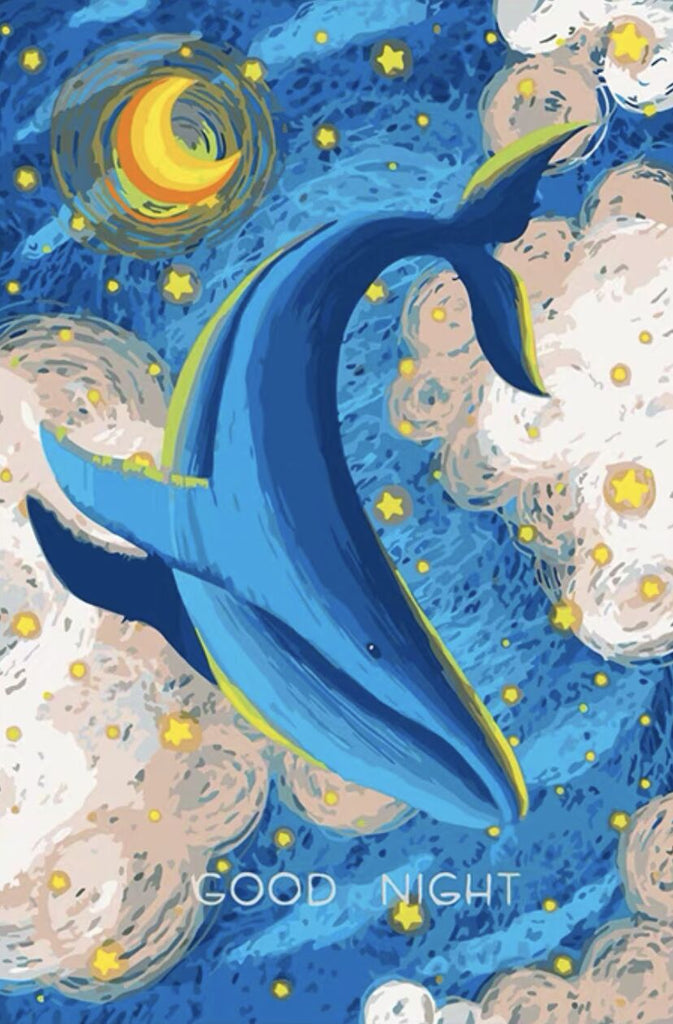 Baleine d'Illusion Peinture par Numéros
