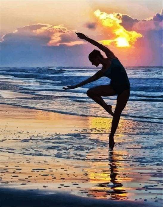 Ballet au bord de la Mer Peinture par Numéros