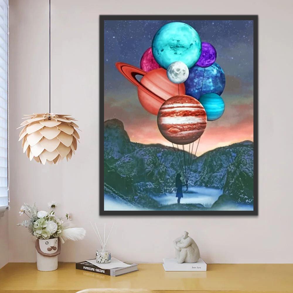 Ballons Planétaires Peinture par Numéros