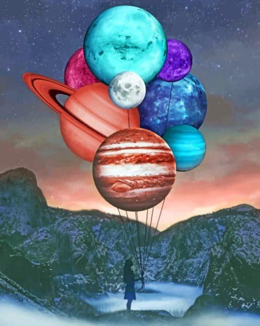 Ballons Planétaires Peinture par Numéros