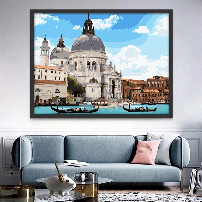 Basilique Santa Maria della Salute Peinture par Numéros