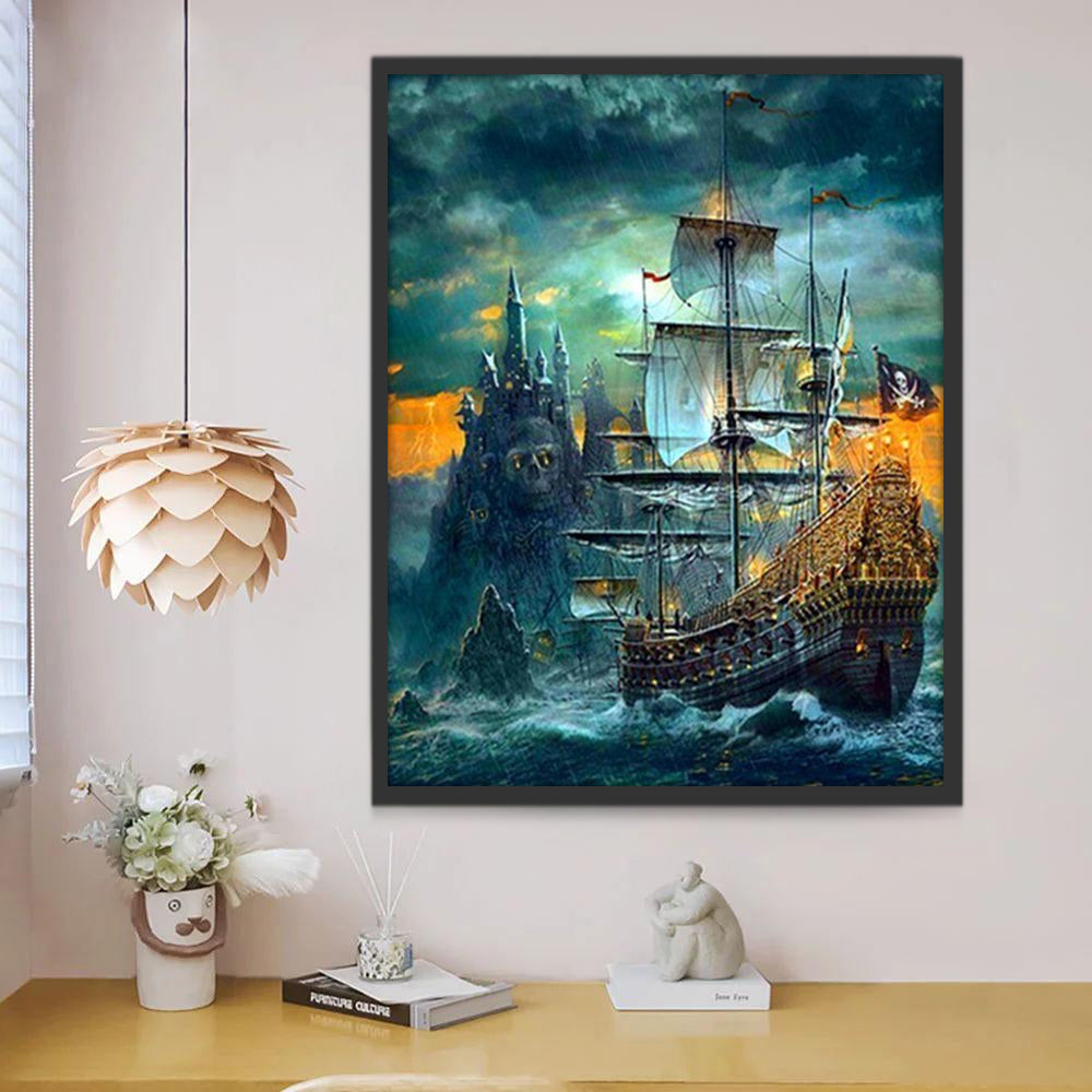 Bateau Pirate Peinture par Numéros