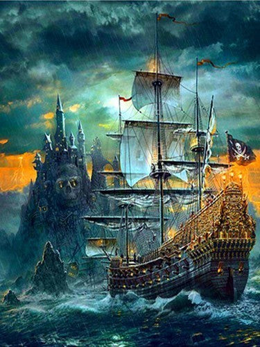 Bateau Pirate Peinture par Numéros