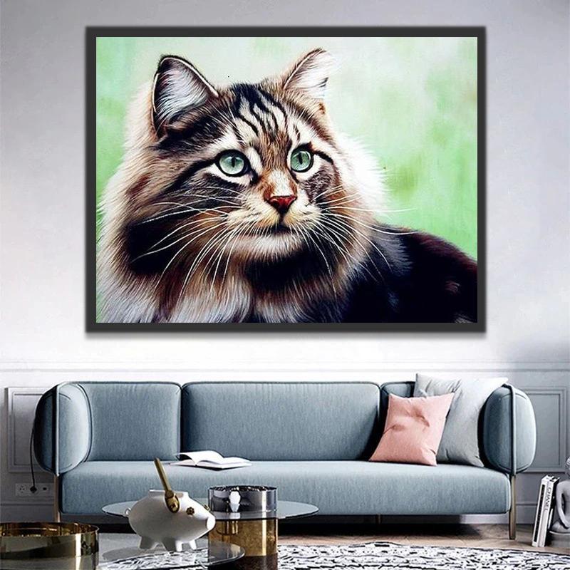 Beau Chat Peinture par Numéros
