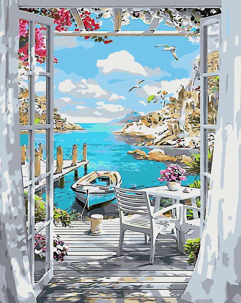 Beau Paysage Naturel Peinture par Numéros