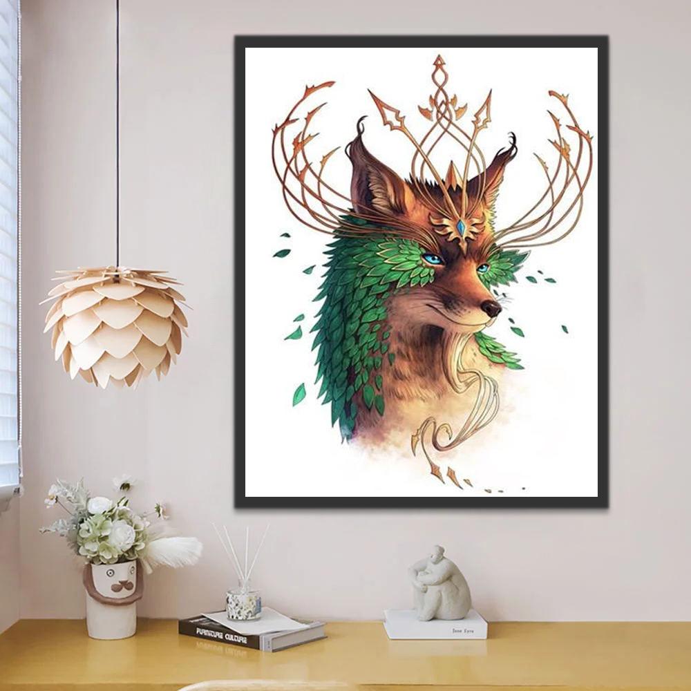 Beau Renard Peinture par Numéros