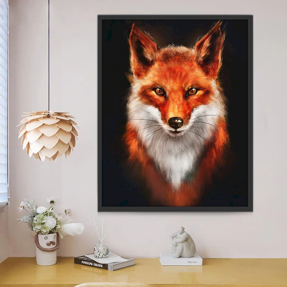 Beau Renard Roux Peinture par Numéros
