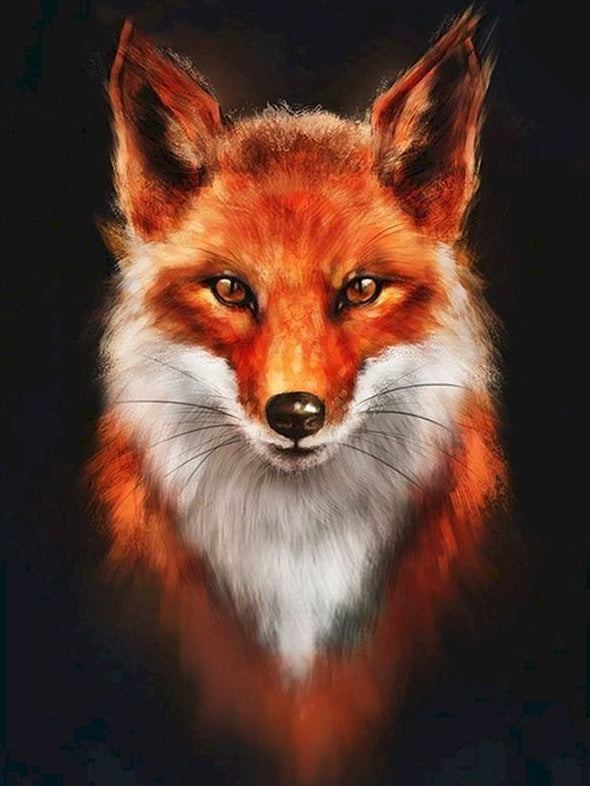 Beau Renard Roux Peinture par Numéros
