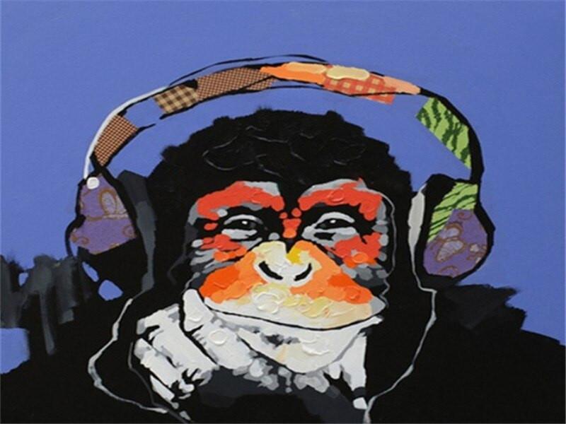 Beau Singe Cool Peinture par Numéros