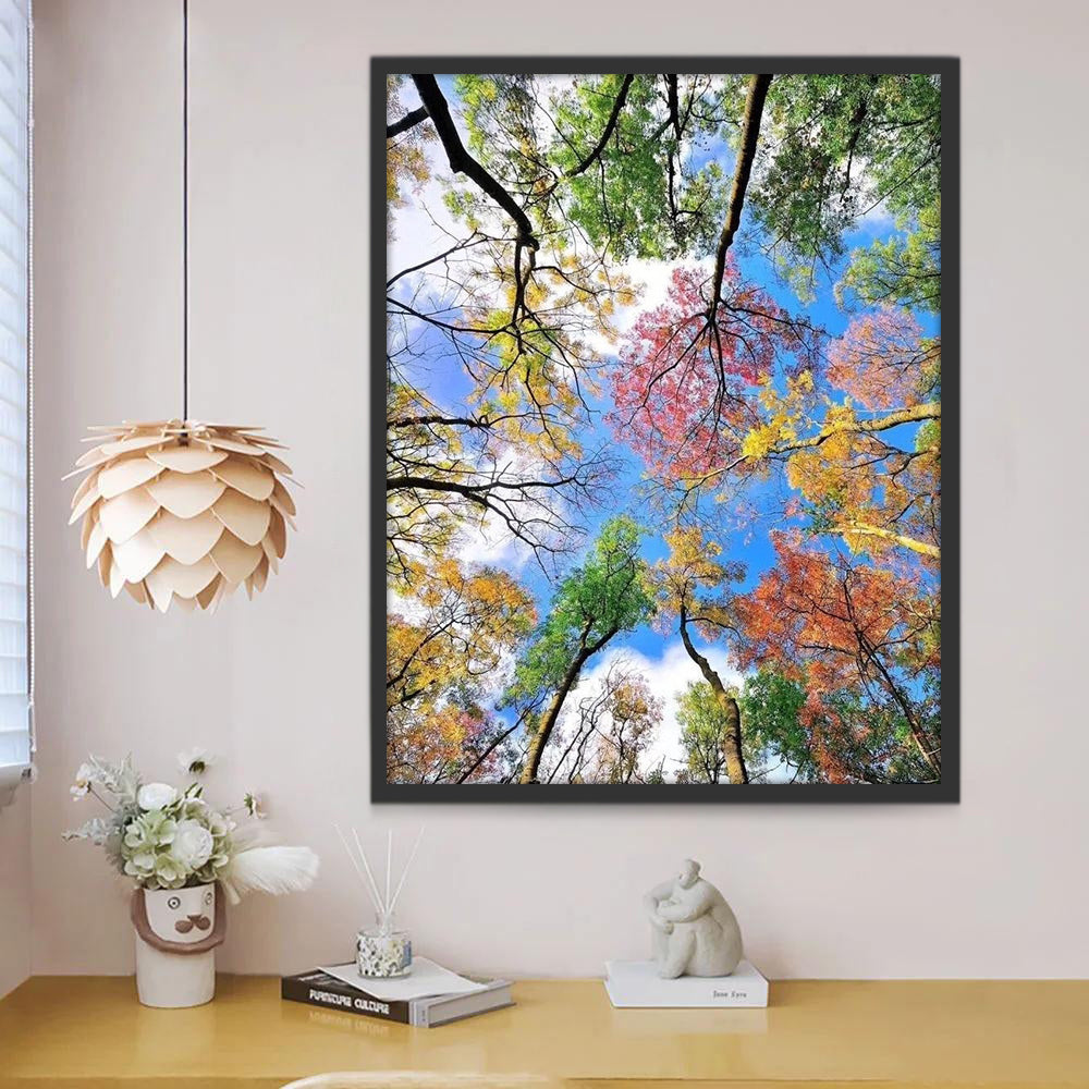 Beaux Arbres Naturels Peinture par Numéros