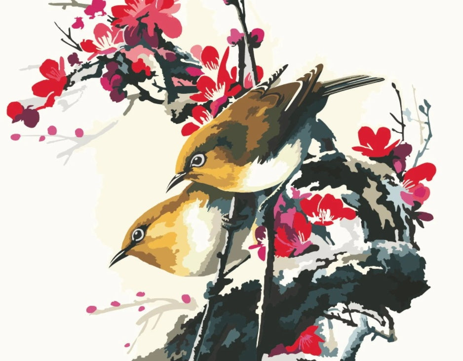 Beaux Oiseaux Peinture par Numéros