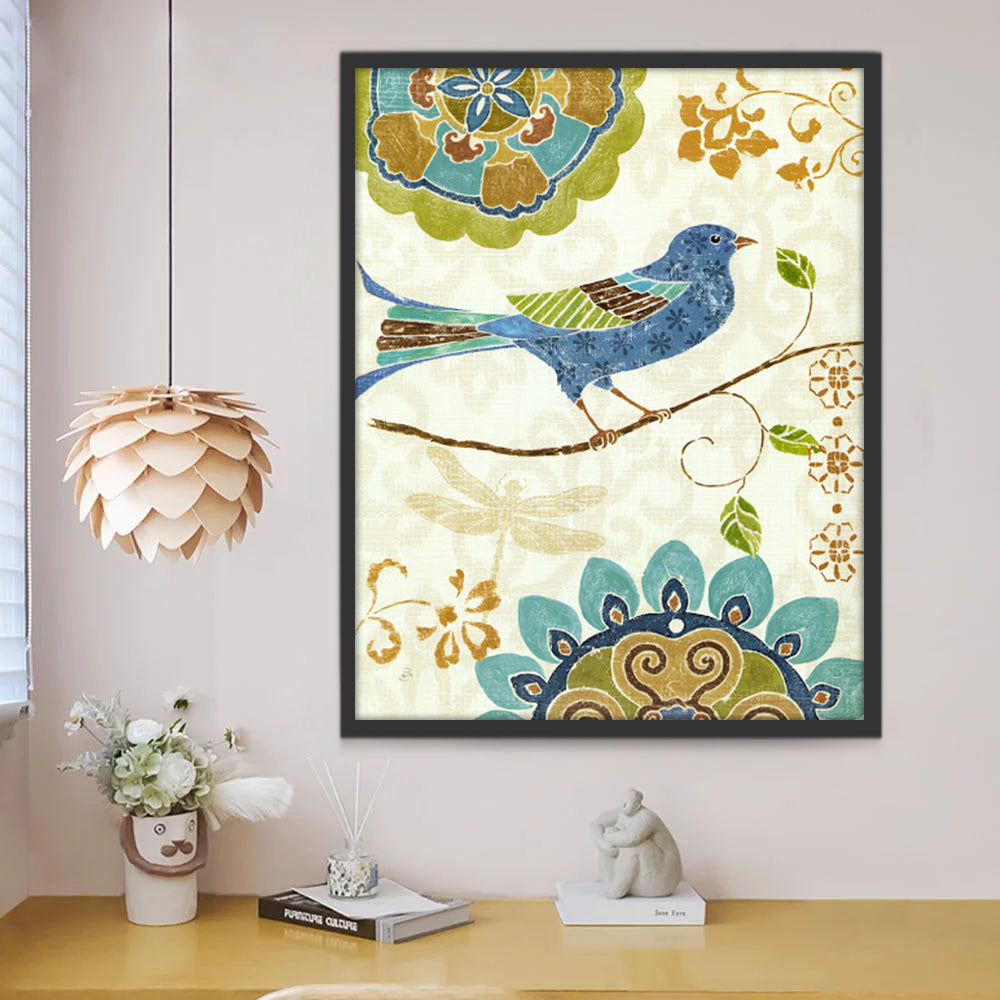 Bel Oiseau Traditionnel Peinture par Numéros